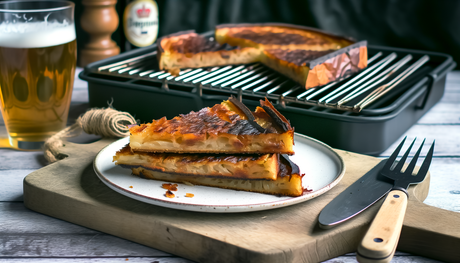 Grilled Spekkoek Slices - Dutch Layer Cake on the Grill