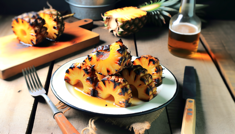 Grilled Arkansas Pineapple with Brown Sugar