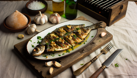 Albanian Grilled Levinj Fish – Crispy & Flavorful