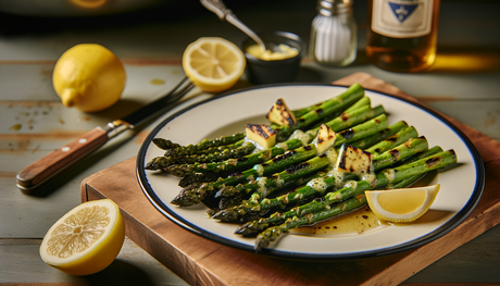 Grilled Delaware Asparagus with Lemon Butter