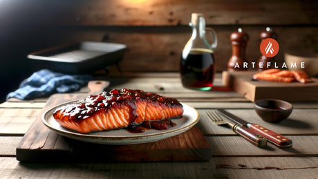 Michigan Cherry-Glazed Grilled Salmon on Arteflame