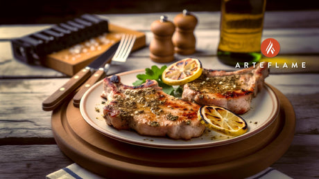 Greek Grilled Pork Chops with Lemon and Garlic