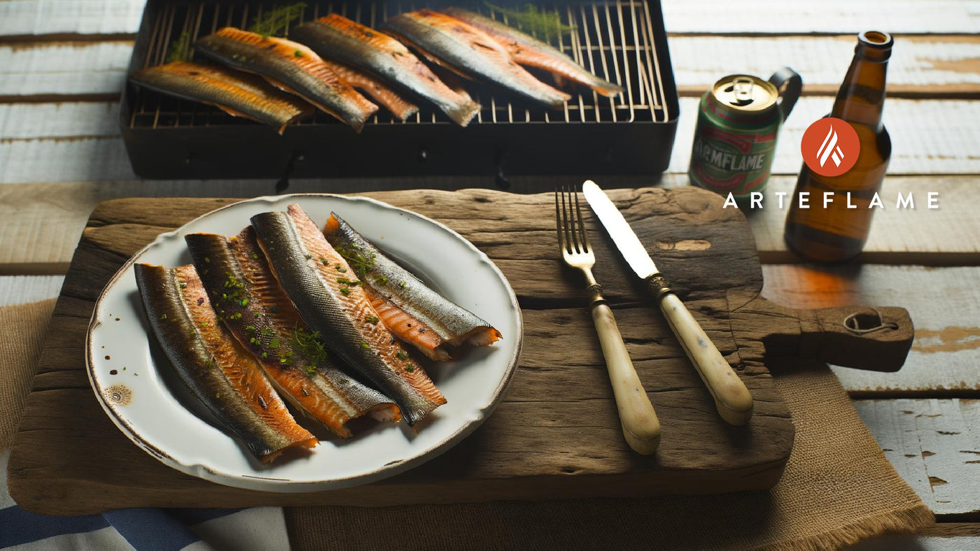 Portuguese Smoked Trout Fillets on the Arteflame