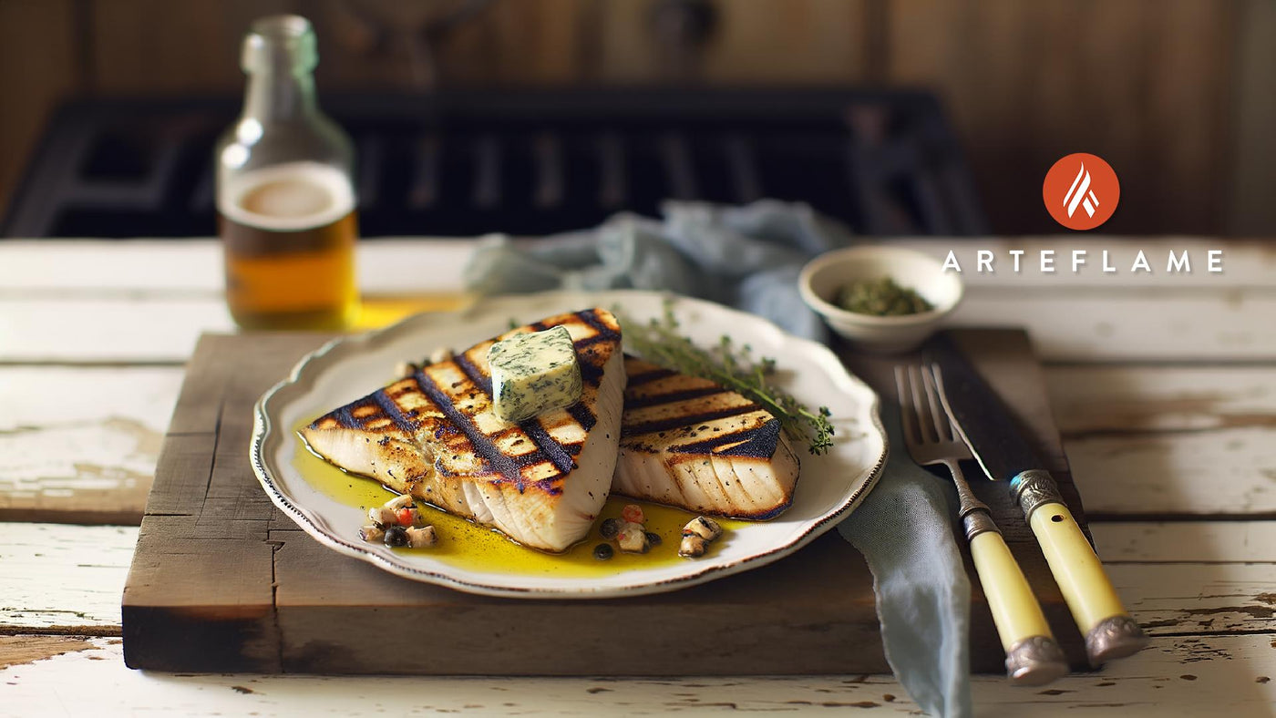 Maine Grilled Swordfish with Herb Butter