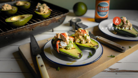 Florida Grilled Avocado Stuffed with Crab