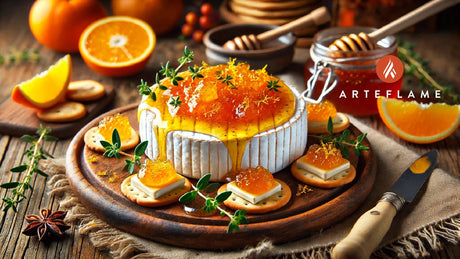 Grilled Brie with Honey Orange Marmalade on the Arteflame Grill