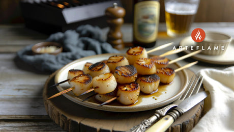 Grilled Alaska Scallop Skewers with Perfect Sear