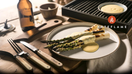 Swedish Grilled White Asparagus with Hollandaise