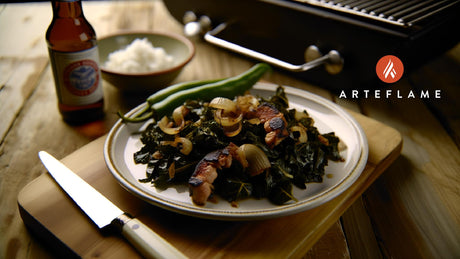 Alabama Grilled Southern Collard Greens