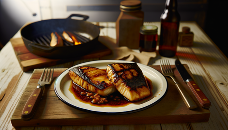 Alaska Campfire-Grilled Sablefish with Brown Sugar Glaze