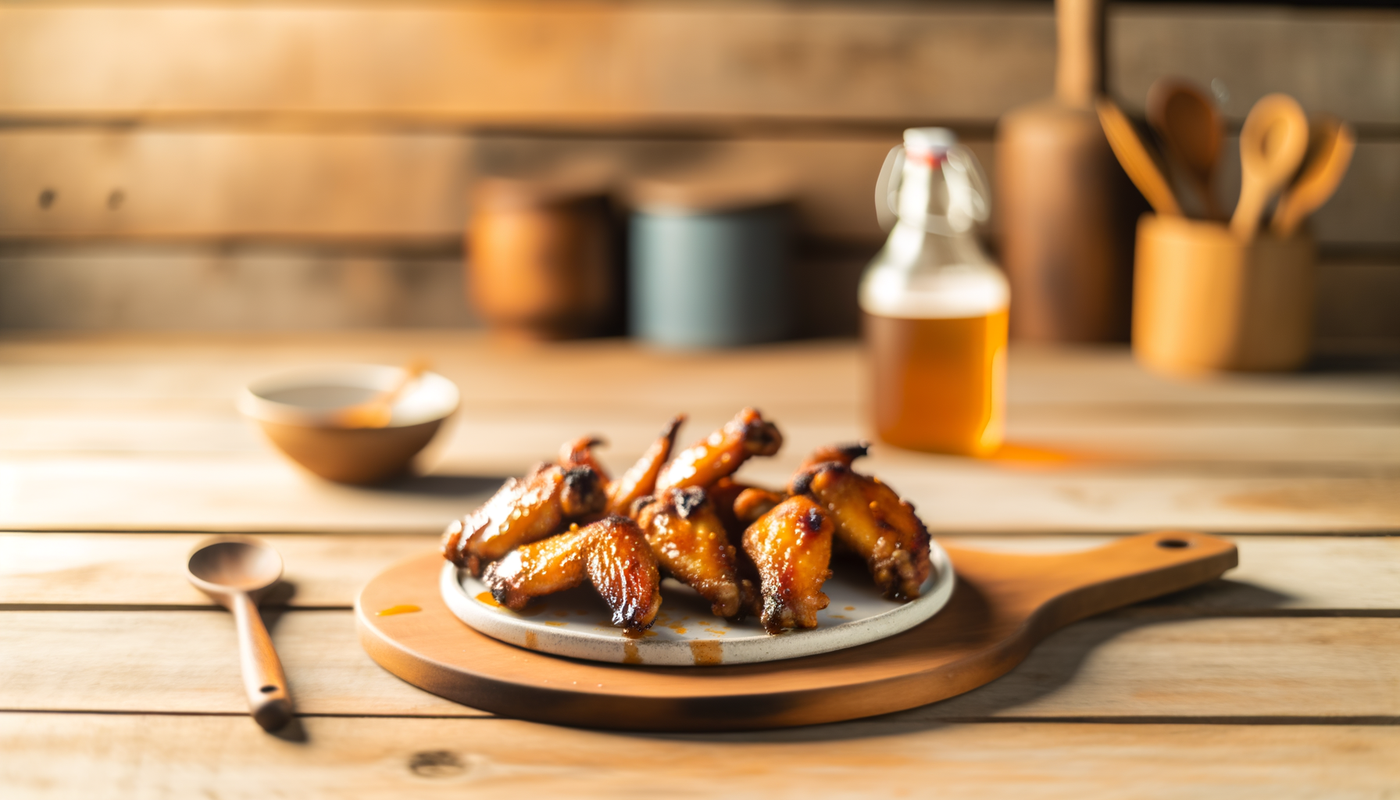 Florida Orange Blossom Honey Glazed Chicken Wings