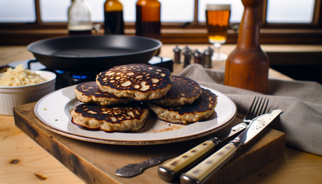 Scottish Grilled Oatmeal Brose Pancakes