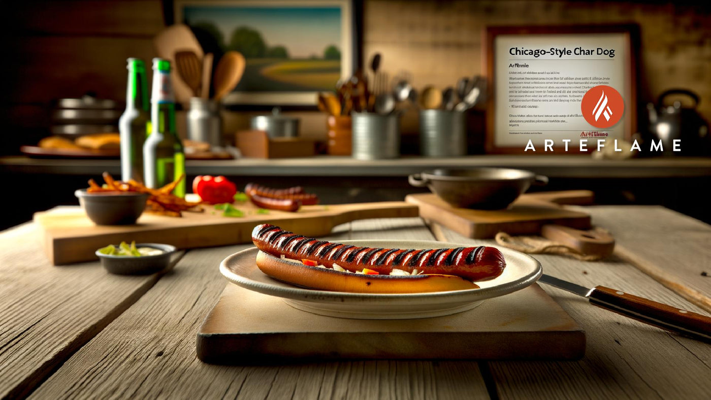 Chicago-Style Char Dog Recipe | Illinois Grilled Hot Dog