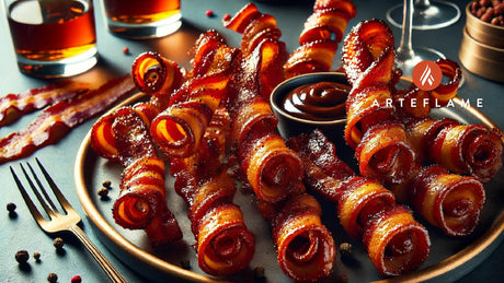 Crispy Maple-Glazed Bacon Twists for Cocktail Hour