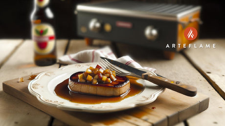 Belgian Grilled Foie Gras with Apple Reduction