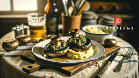 Grilled Irish Colcannon-Stuffed Mushrooms