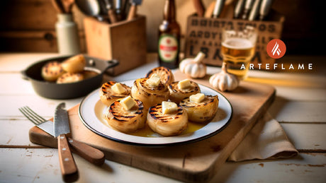 Finnish Grilled Celeriac with Butter and Garlic