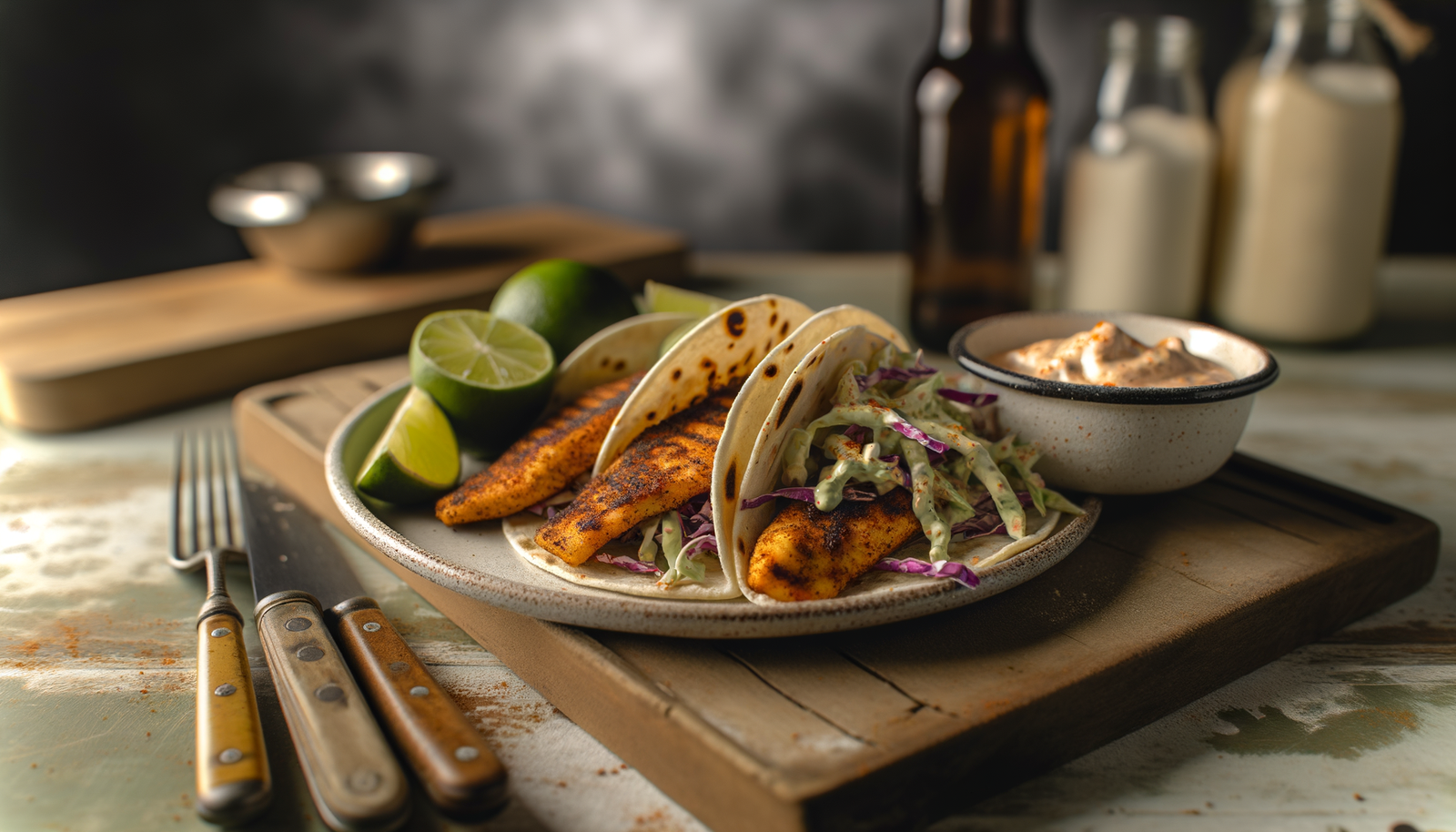 California-Style Grilled Fish Tacos on Arteflame