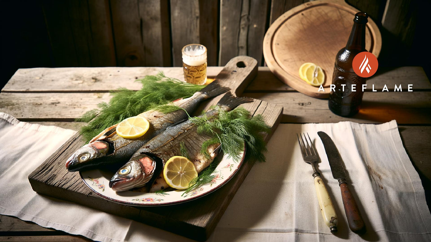 Finnish Lake Fish Grilled Whole with Dill and Lemon