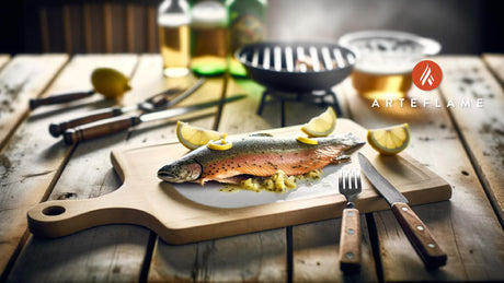 Smoked Idaho Rainbow Trout with Lemon Butter Sauce