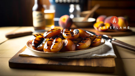 Grilled Mississippi Peaches with Brown Sugar Glaze