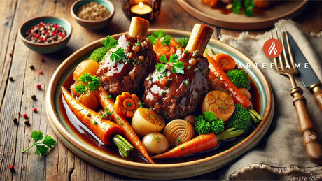 Arteflame Grilled Lamb Shank Navarin Recipe