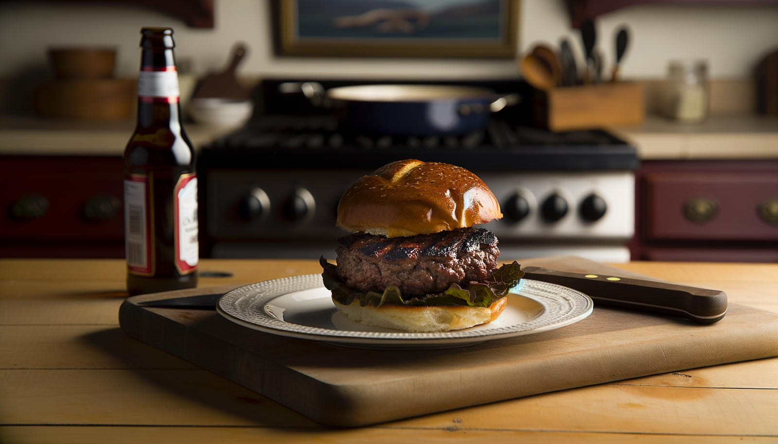 Grilled Venison Burgers - Connecticut Style