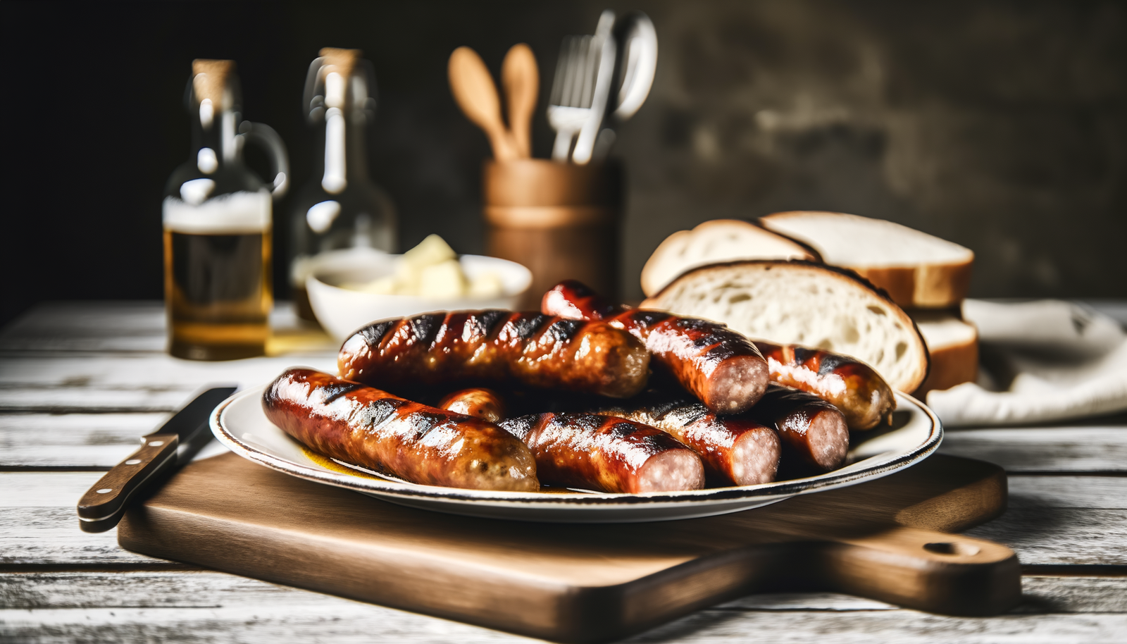 Grilled Polish Silesian Sausages on Arteflame Grill