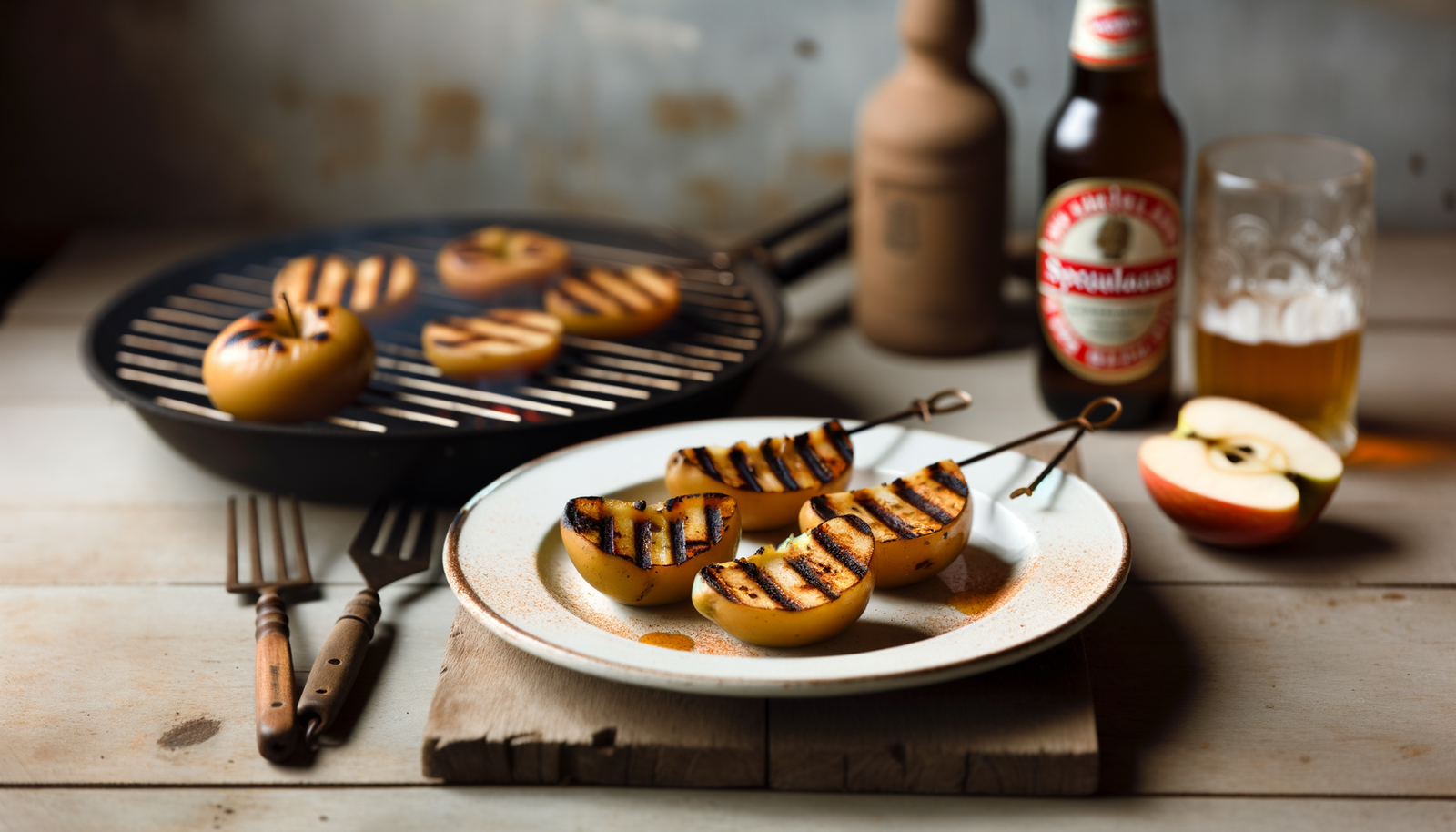 Grilled Dutch Speculaas-Spiced Apples