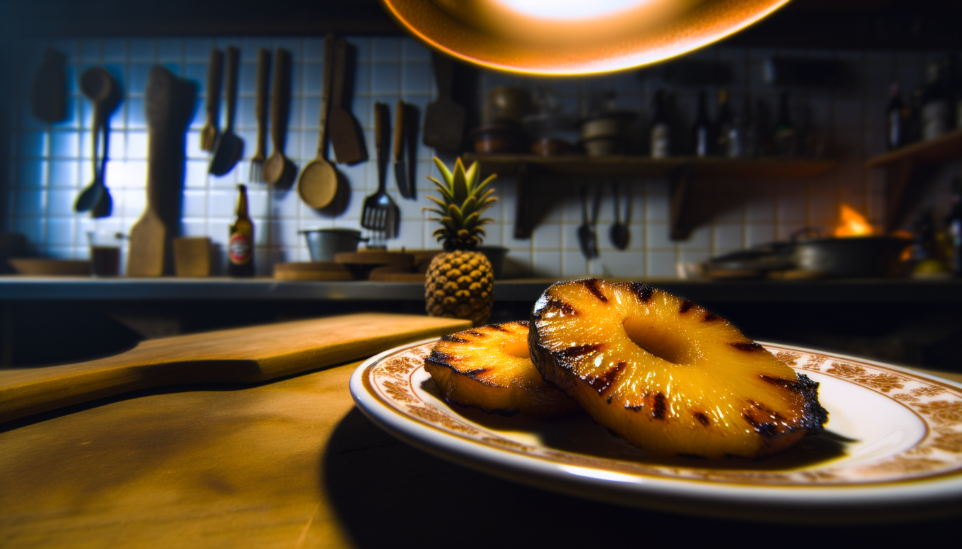 Portuguese Grilled Pineapple with Brown Sugar