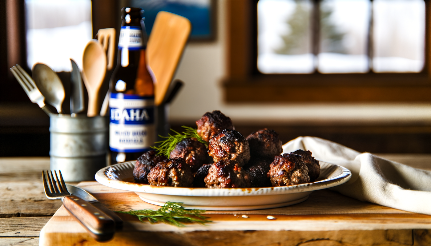 Idaho Smoky Chipotle Bison Meatballs on the Grill