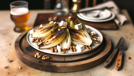 Grilled Belgian Endive and Goat Cheese Salad