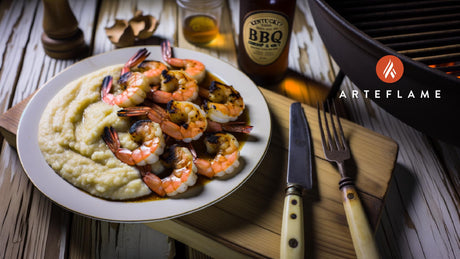 Kentucky BBQ Shrimp and Grits on the Arteflame Grill