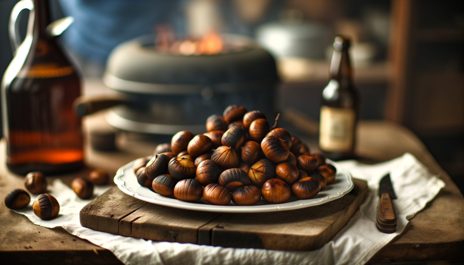 Dutch Roasted Chestnuts on the Grill