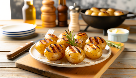 Albanian Grilled Baby Potatoes with Sea Salt