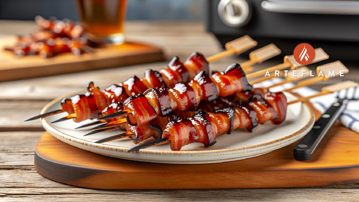 BBQ Maple-Glazed Idaho Bacon Skewers