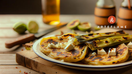 Mexican Tlacoyos with Grilled Toppings