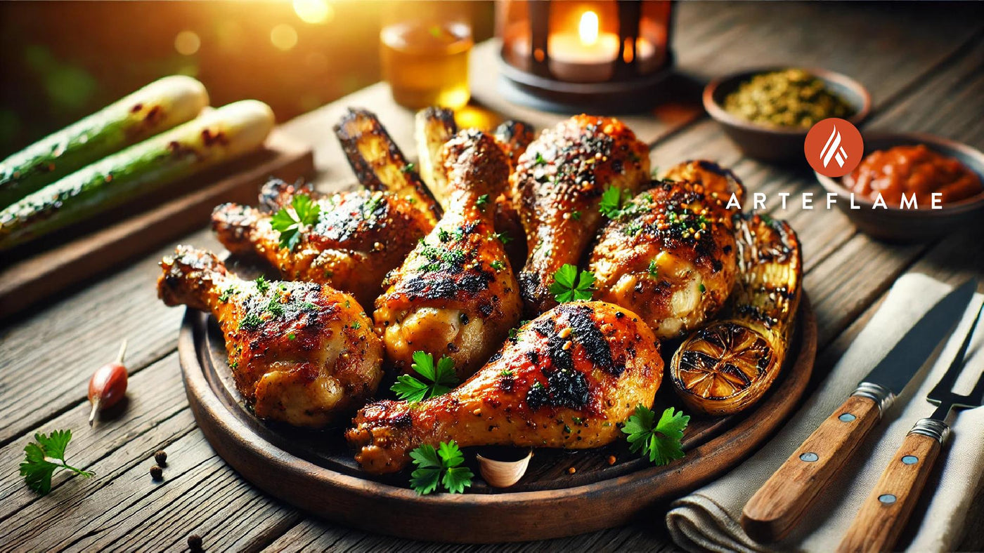 Arteflame Double Mustard–Marinated Chicken Drumsticks Recipe