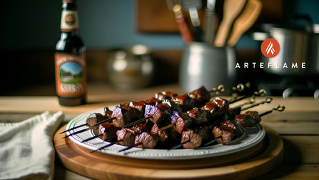 Michigan Maple-Bourbon Glazed Beef Kabobs