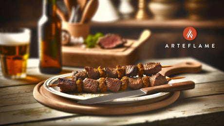Swedish-Style Grillade Beef Skewers on Arteflame