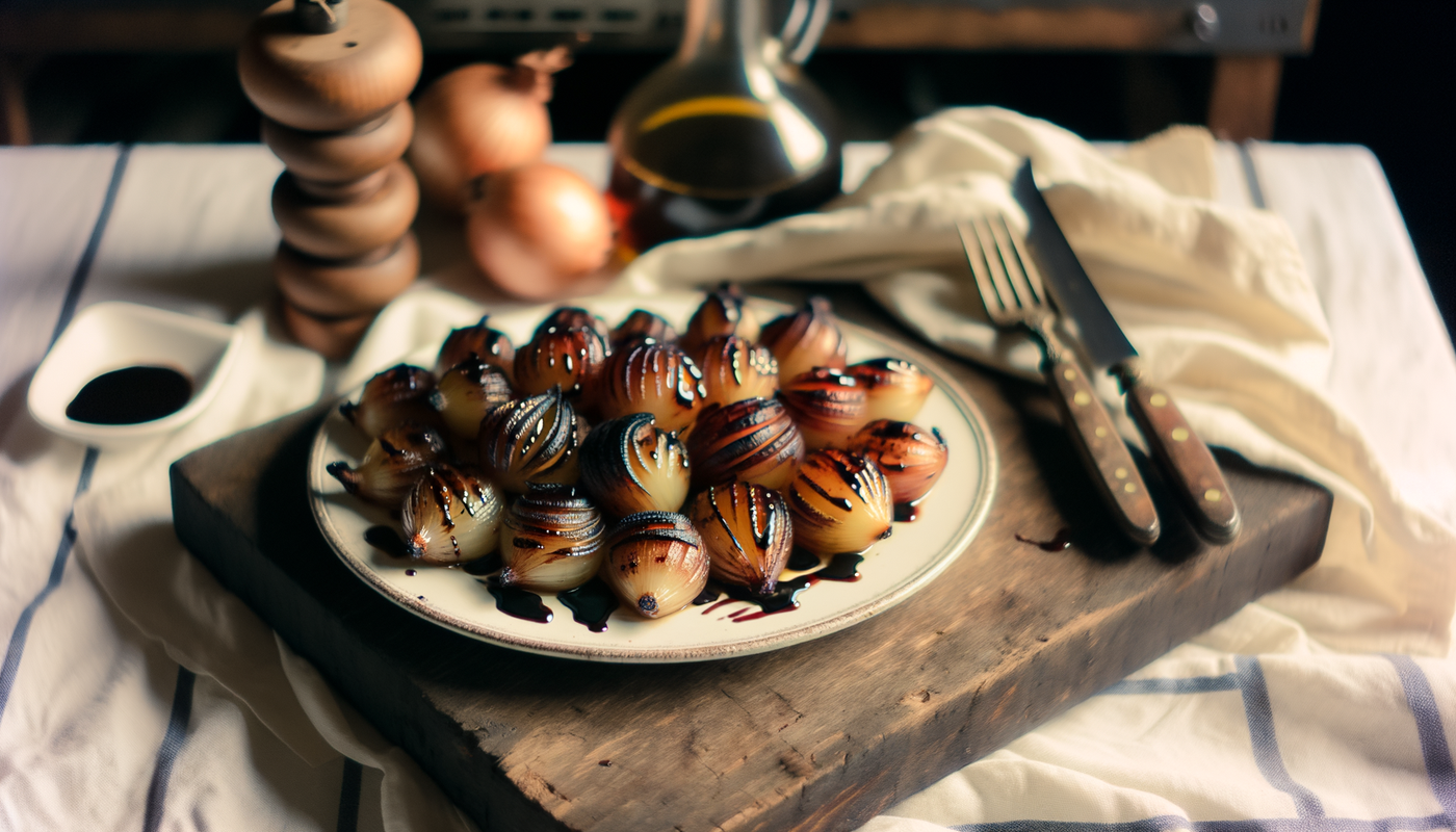 Fire-Grilled Idaho Sweet Onions with Balsamic Glaze