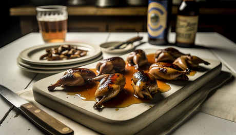 Maple-Glazed Florida Quail on the Grill