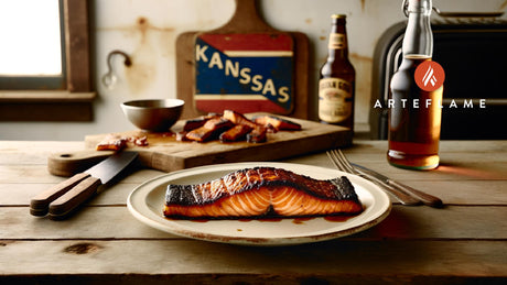 Kansas Brown Sugar and Bourbon Grilled Salmon