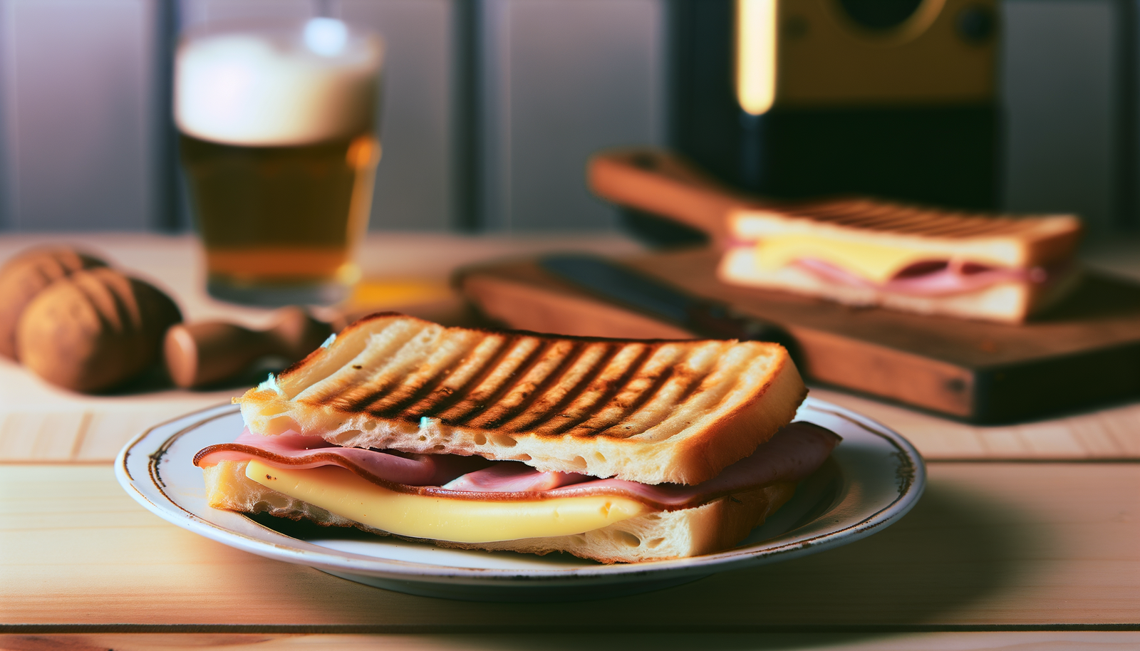 Belgian Smoked Gouda and Ham Panini on Arteflame