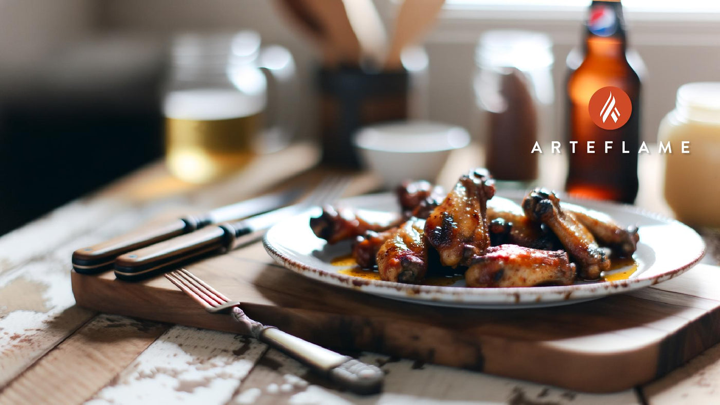Oklahoma Honey Butter BBQ Wings on the Arteflame
