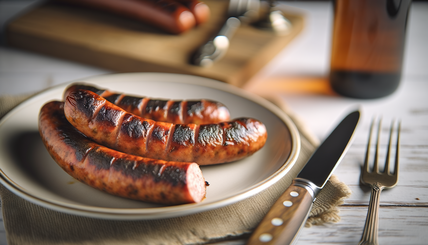 Grilled Iowa Kielbasa Sausage on the Arteflame