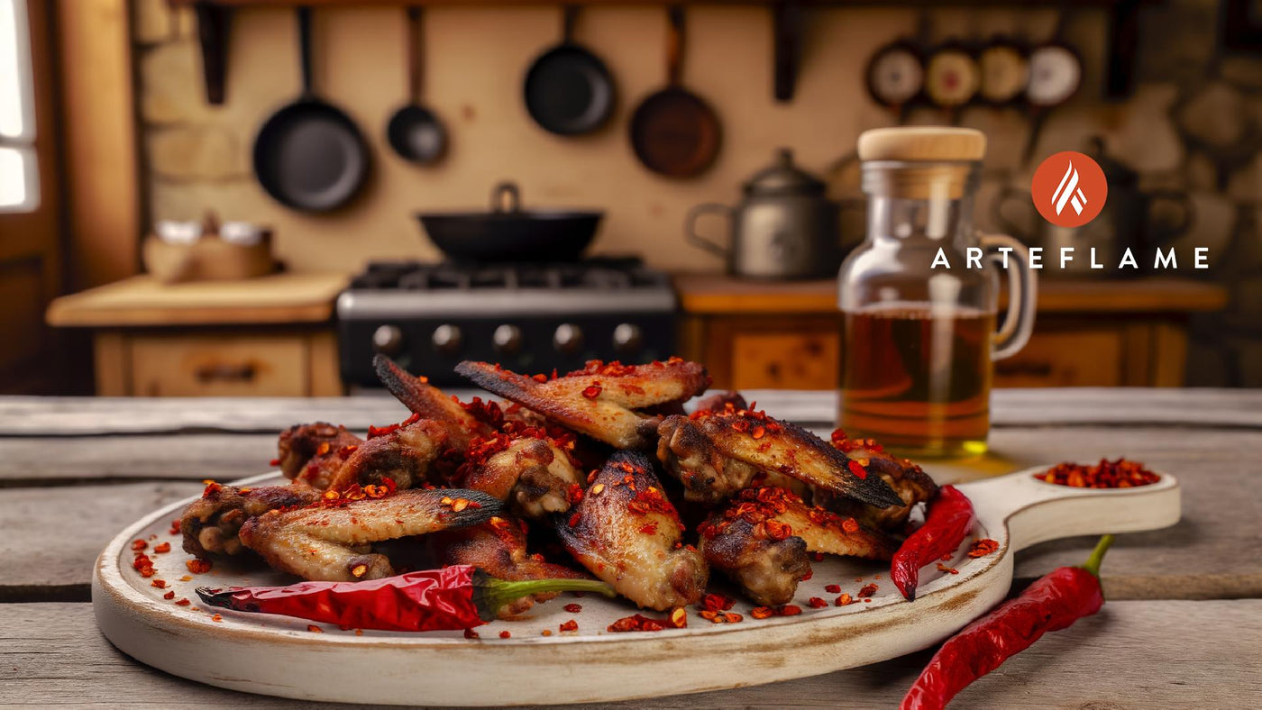 Albanian Grilled Chicken Wings with Red Pepper Flakes