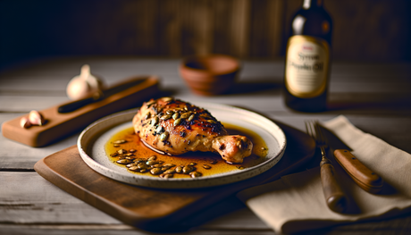 Austrian Styrian Pumpkin Seed Oil Chicken on Arteflame