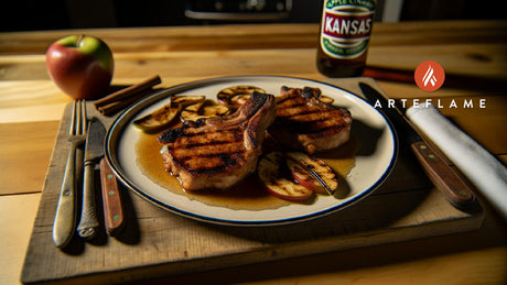 Kansas Grilled Apple Cinnamon Pork Chops