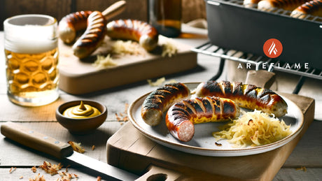 Winter Grilled Austrian Käsekrainer